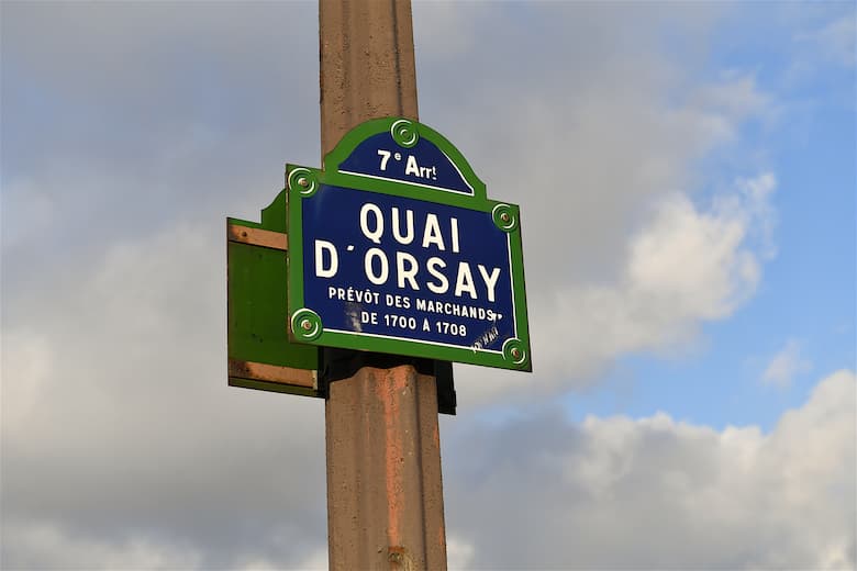 panneau rue quai d'orsay