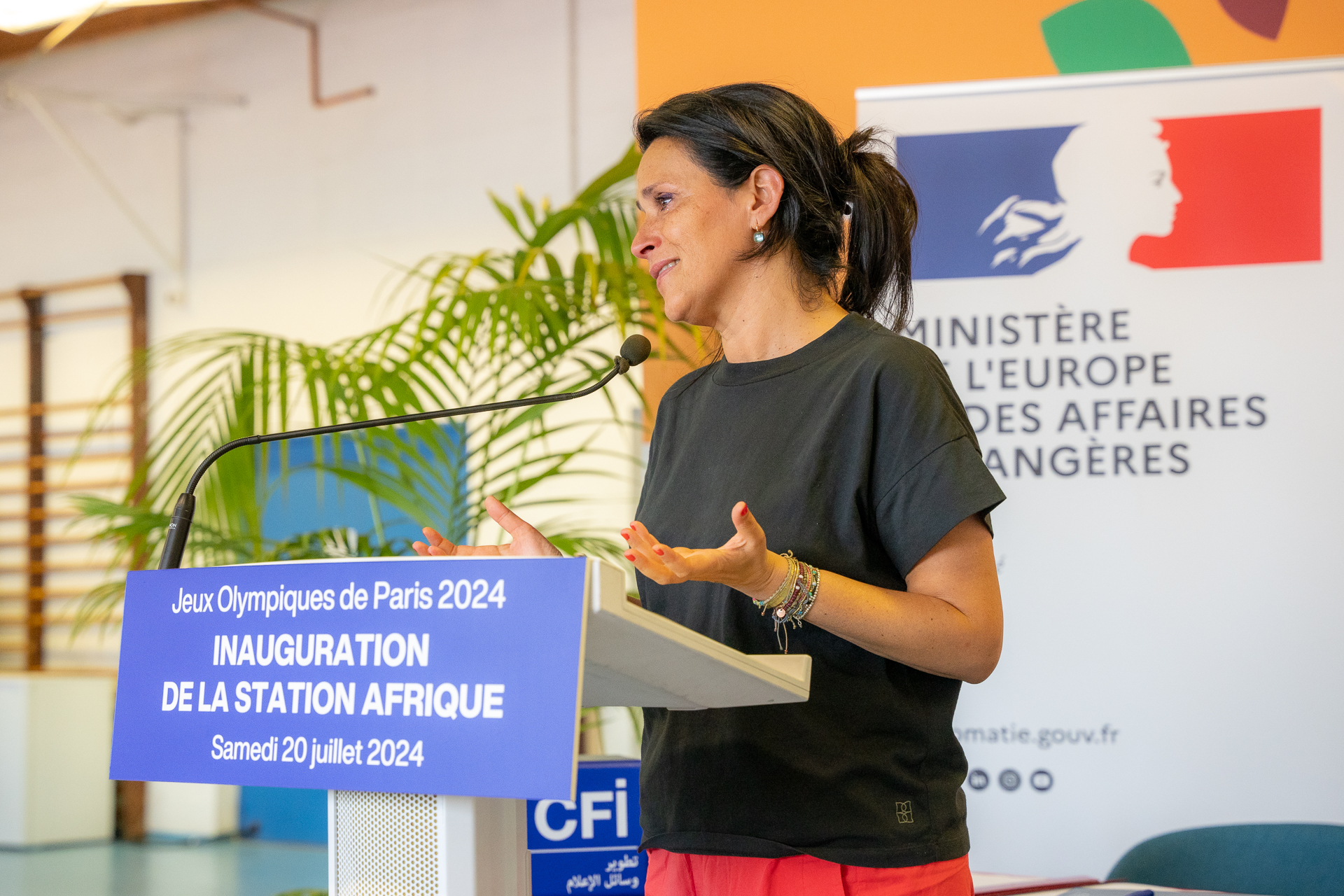 Mme Chrysoula Zacharopoulou, secrétaire d’État auprès du ministre de l’Europe et des Affaires étrangères, chargée du développement et des partenariats internationaux 