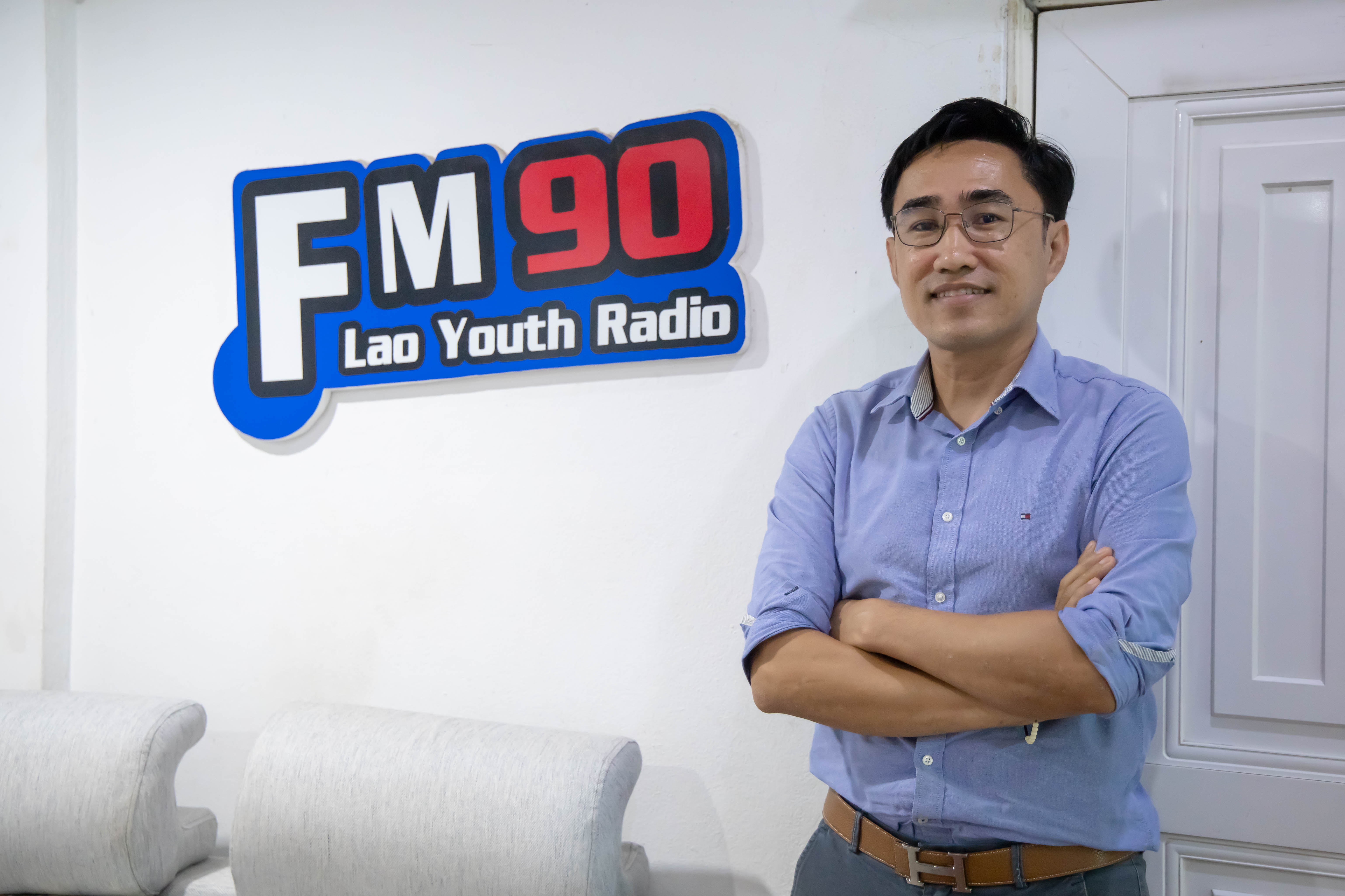 Bounheng Southichak, fondateur et directeur de Lao Youth Radio depuis 2015.