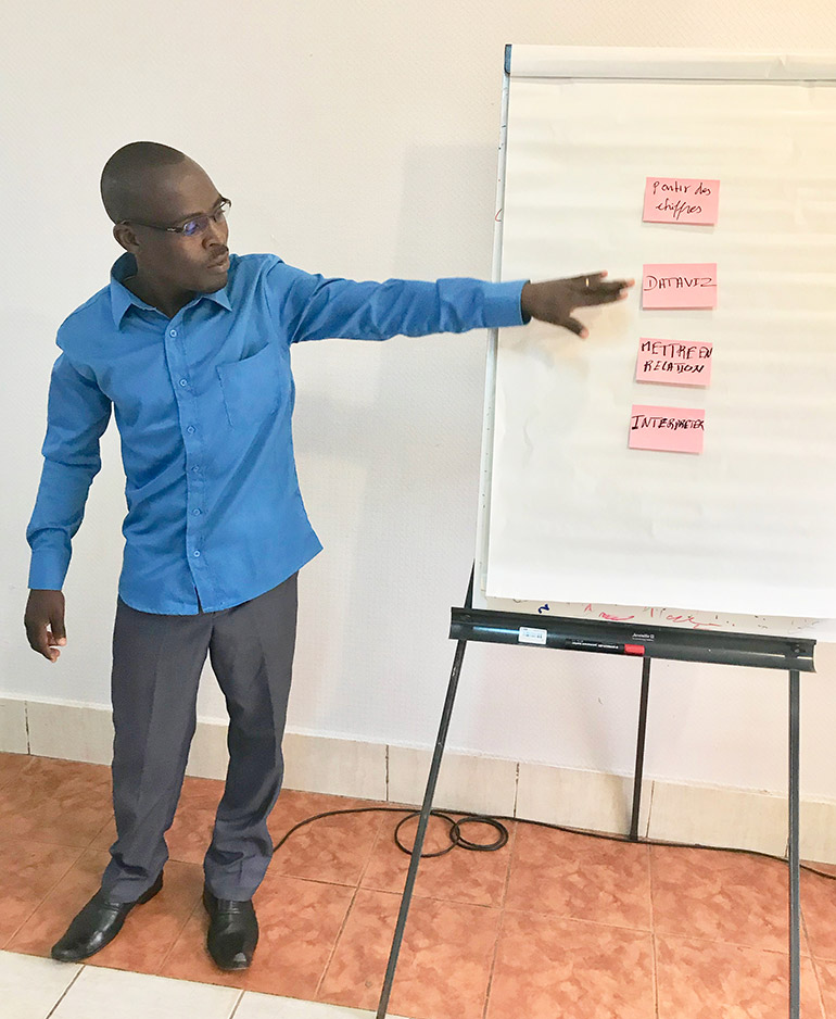 Gaston Bonheur Sawadogo, en 2019 à Ouagadougou