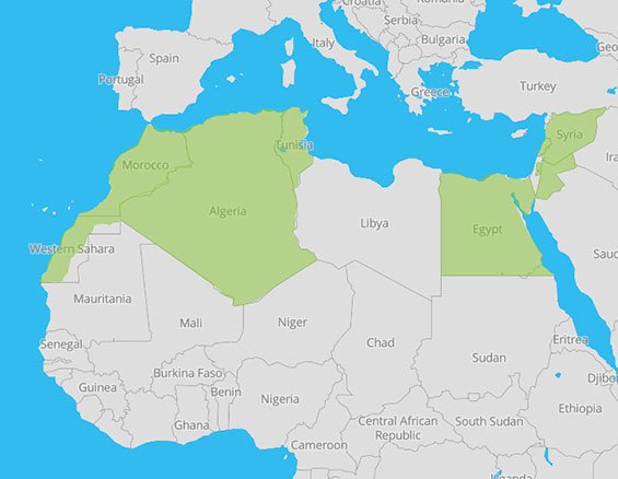 Safir | Algeria Morocco Tunisia Egypt Palestinian territories Lebanon ...