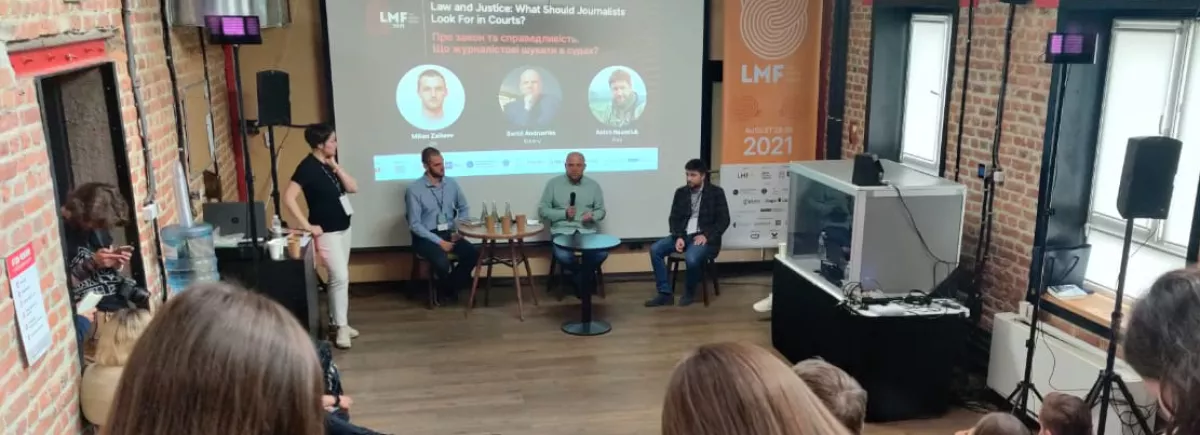 Discussion on Justice journalism at Lviv Media Forum 2021 