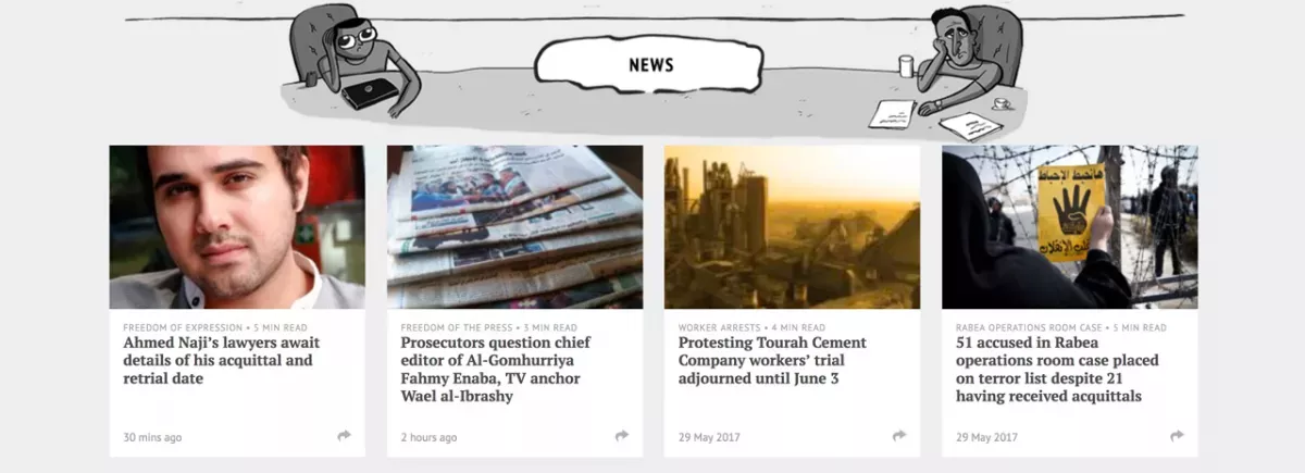 Silencing the few voices left: Egypt blocks 21 news websites