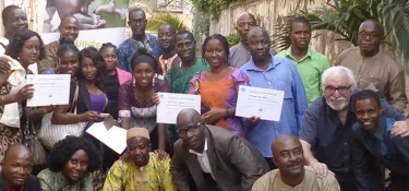 Two pilot sessions with Guinean media and civil society on the topic of health