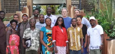 Talented scriptwriters create a draft for an African crime series