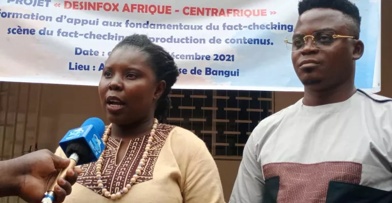 Formation aux fondamentaux du fact-checking (édition 2)- Décembre 2021 - Bangui (Centrafrique).